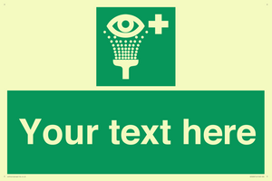 Custom Eye Wash Station Sign